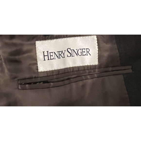 Canali Proposta Suit Jacket Mens 44L Gray Wool Tweed Single Breasted EU 54L - Picture 8 of 12